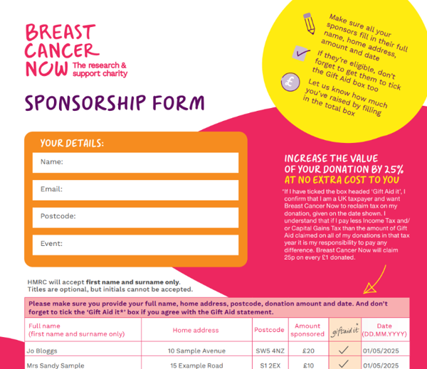 Sponsorship Form Cover Image