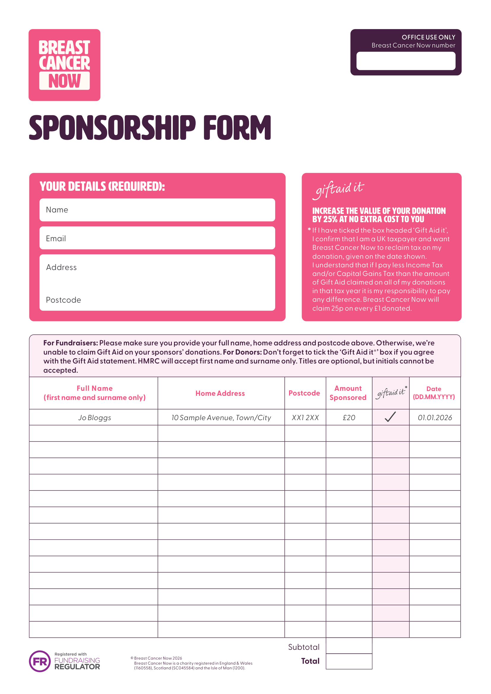 Sponsorship Form Cover Image