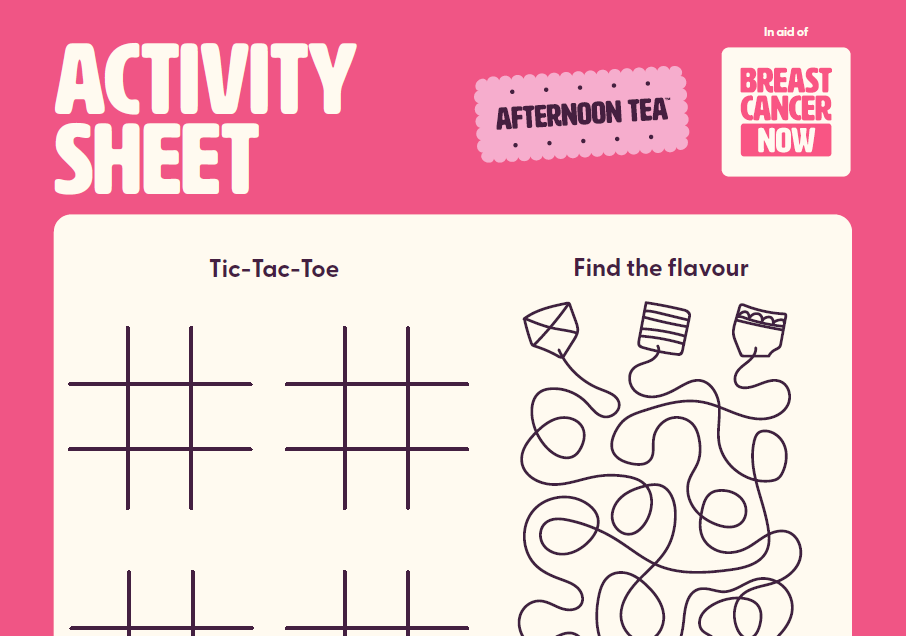 Afternoon Tea Children's Activity Sheet