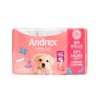 Product photo of a pack of Andrex toilet rolls with ASDA Tickled Pink branding