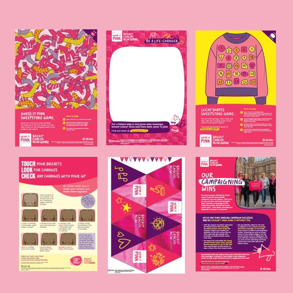 A preview of the digital fundraising pack, which includes posters, games, decorations and information on our campaigns.